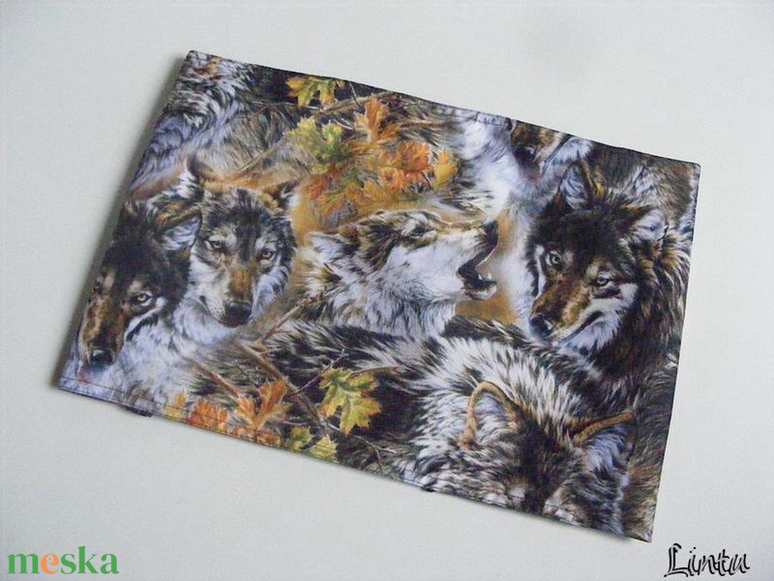 Farkasok, vízhatlan könyvborító állítható szélességgel - könyv & zene - könyvtok - Meska.hu