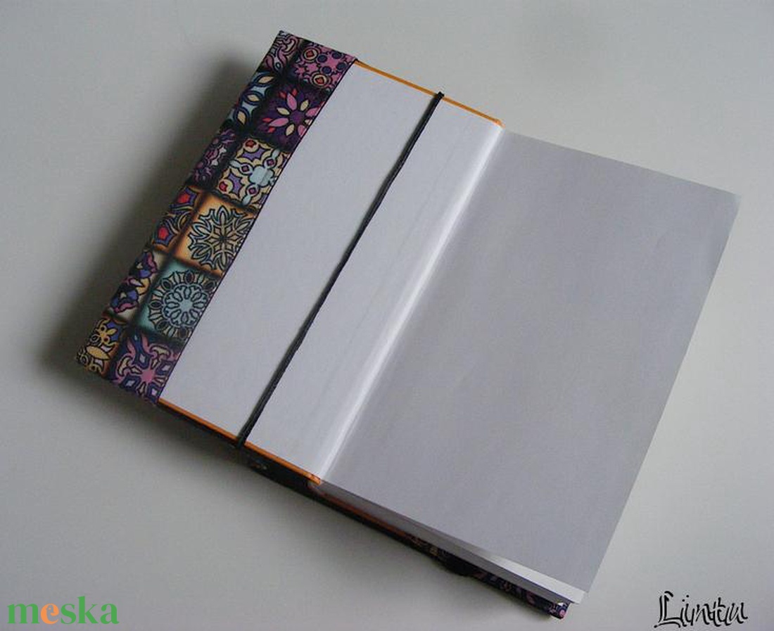 Színes csempe, vízhatlan könyvborító állítható szélességgel - könyv & zene - könyvtok - Meska.hu