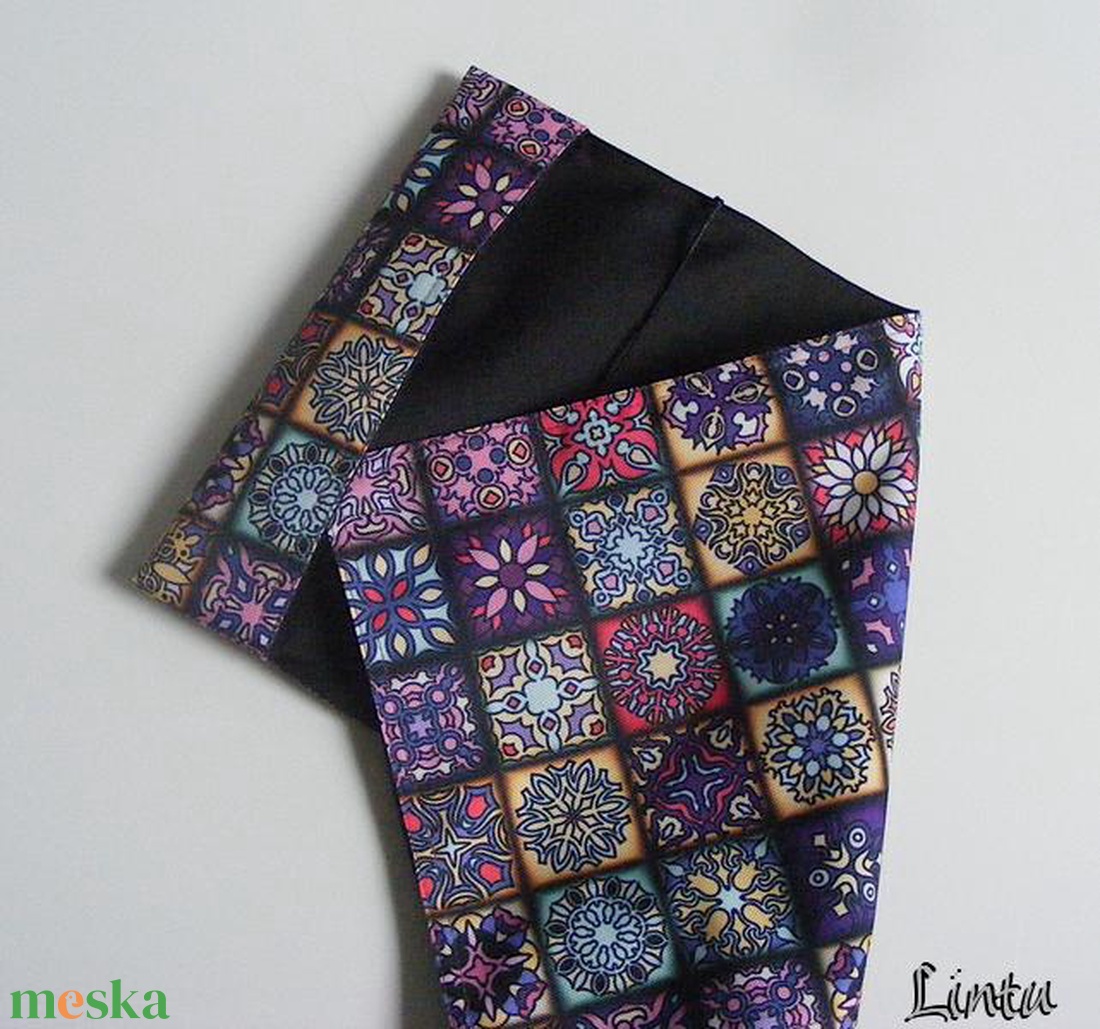 Színes csempe, vízhatlan könyvborító állítható szélességgel - könyv & zene - könyvtok - Meska.hu