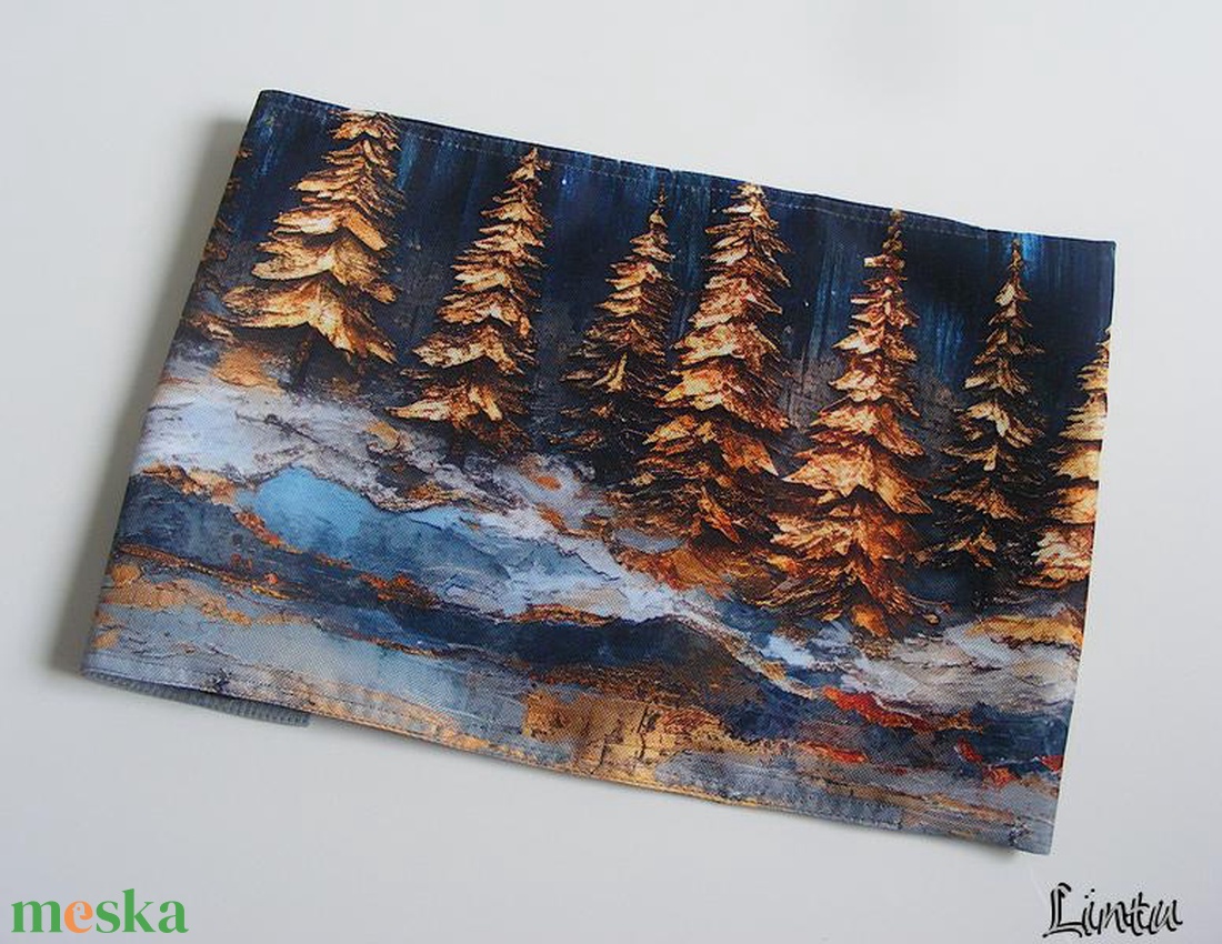 Színes erdő, vízhatlan könyvborító állítható szélességgel - könyv & zene - könyvtok - Meska.hu