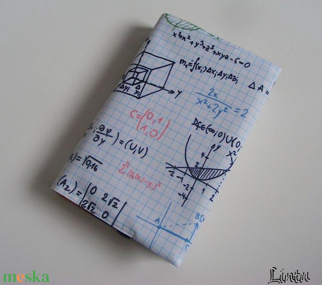 Matek, vízhatlan könyvborító állítható szélességgel - könyv & zene - könyvtok - Meska.hu