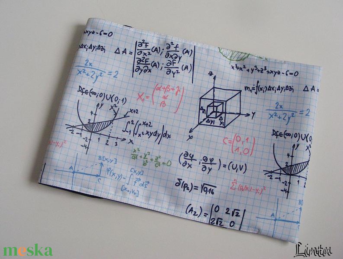 Matek, vízhatlan könyvborító állítható szélességgel - könyv & zene - könyvtok - Meska.hu