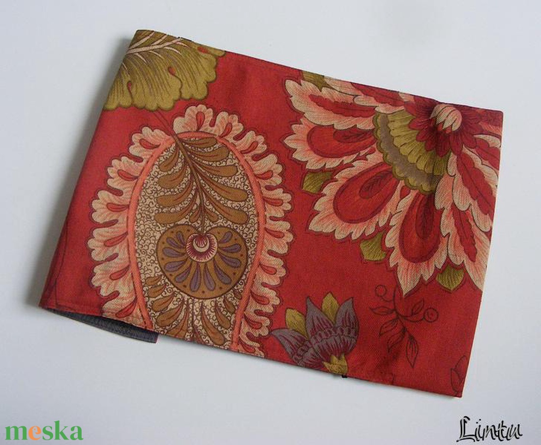 Nagy virág, textil könyvborító állítható szélességgel - könyv & zene - könyvtok - Meska.hu