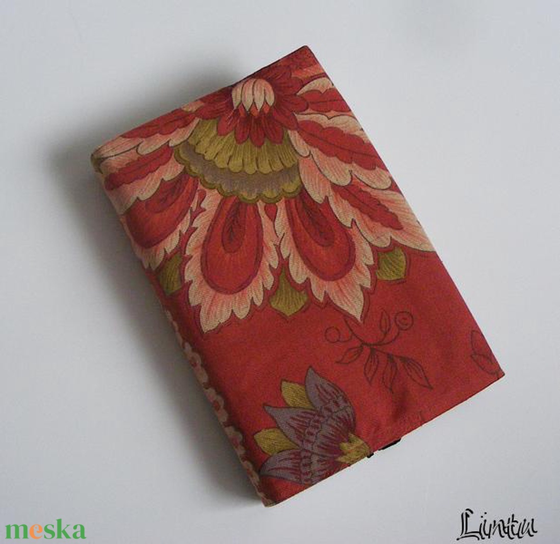 Nagy virág, textil könyvborító állítható szélességgel - könyv & zene - könyvtok - Meska.hu