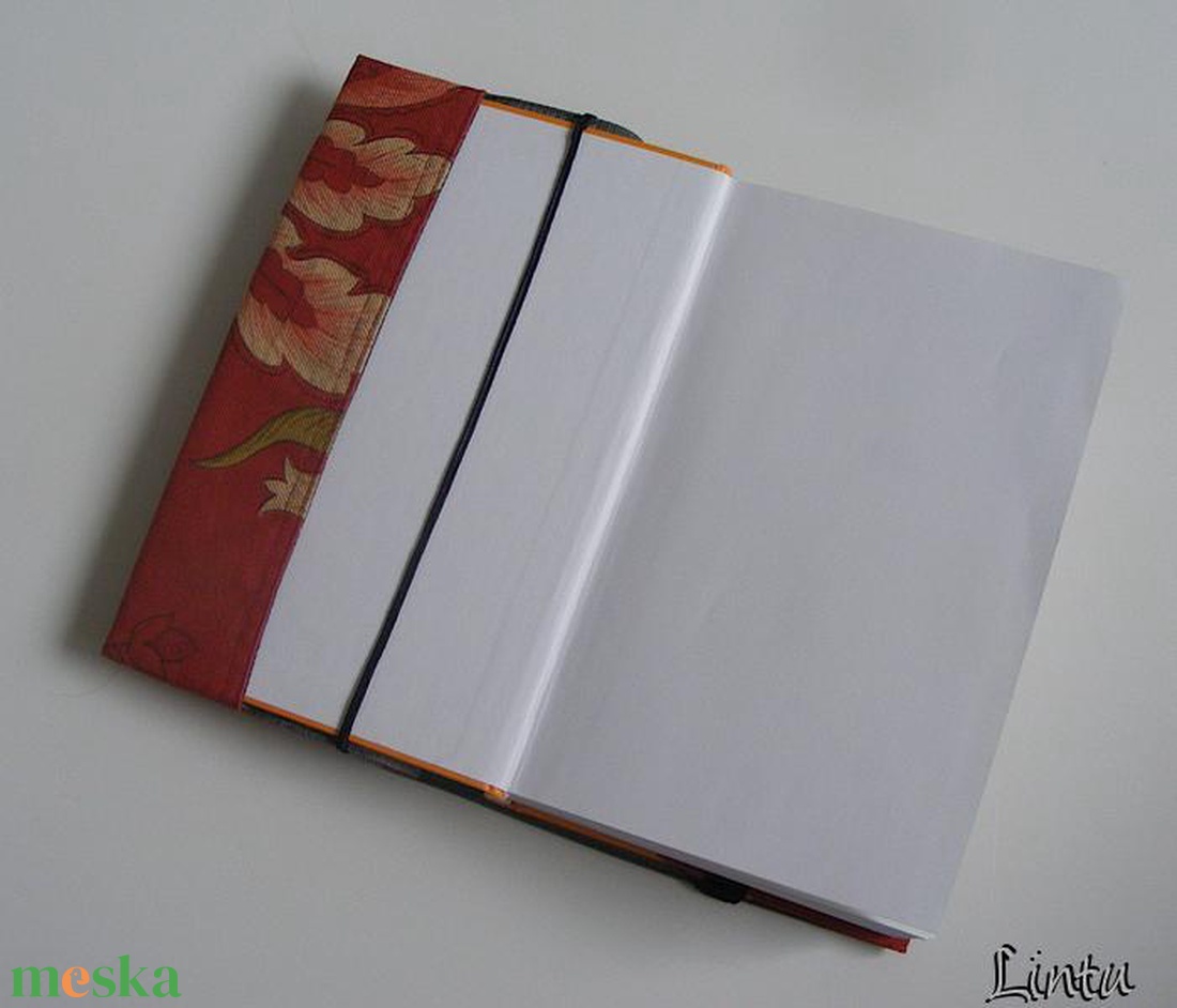 Nagy virág, textil könyvborító állítható szélességgel - könyv & zene - könyvtok - Meska.hu