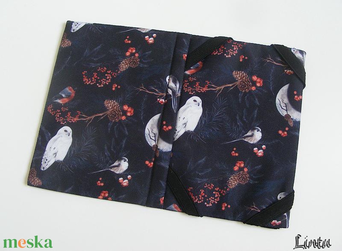 Fehér bagoly, vízhatlan anyagból készült kemény ebook-tok - táska & tok - ebook & tablet tok - Meska.hu