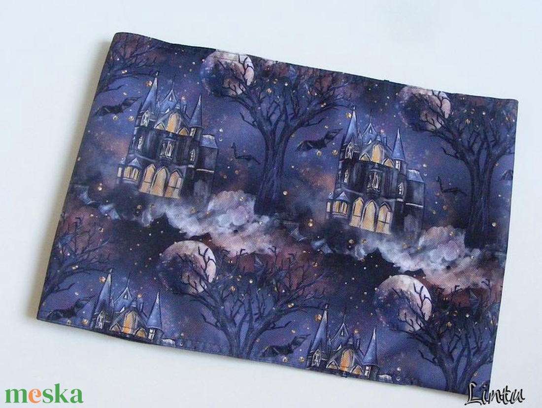 Kísértetkastély, vízhatlan könyvborító állítható szélességgel - könyv & zene - könyvtok - Meska.hu