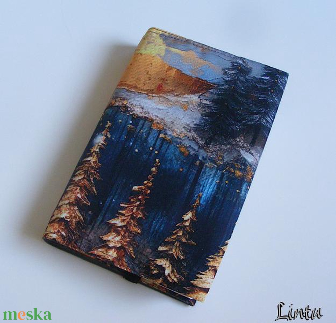 Színes erdő, vízhatlan könyvborító állítható szélességgel - könyv & zene - könyvtok - Meska.hu