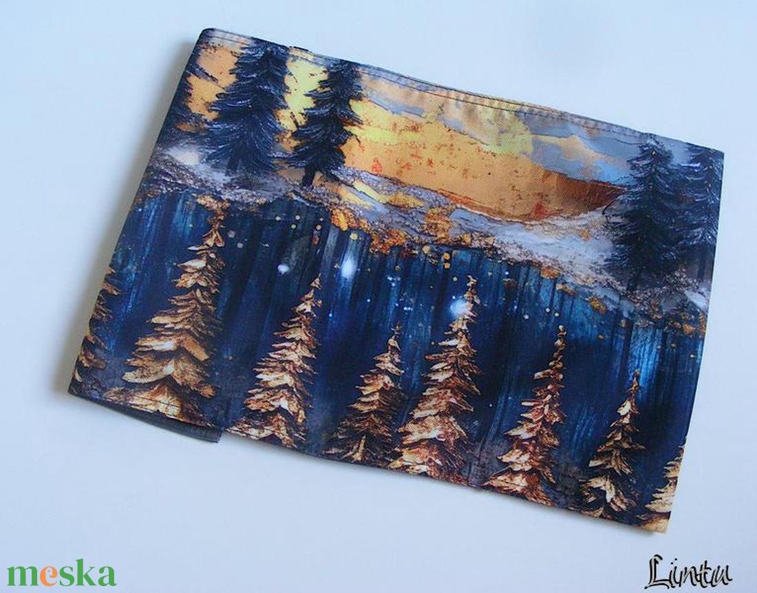 Színes erdő, vízhatlan könyvborító állítható szélességgel - könyv & zene - könyvtok - Meska.hu