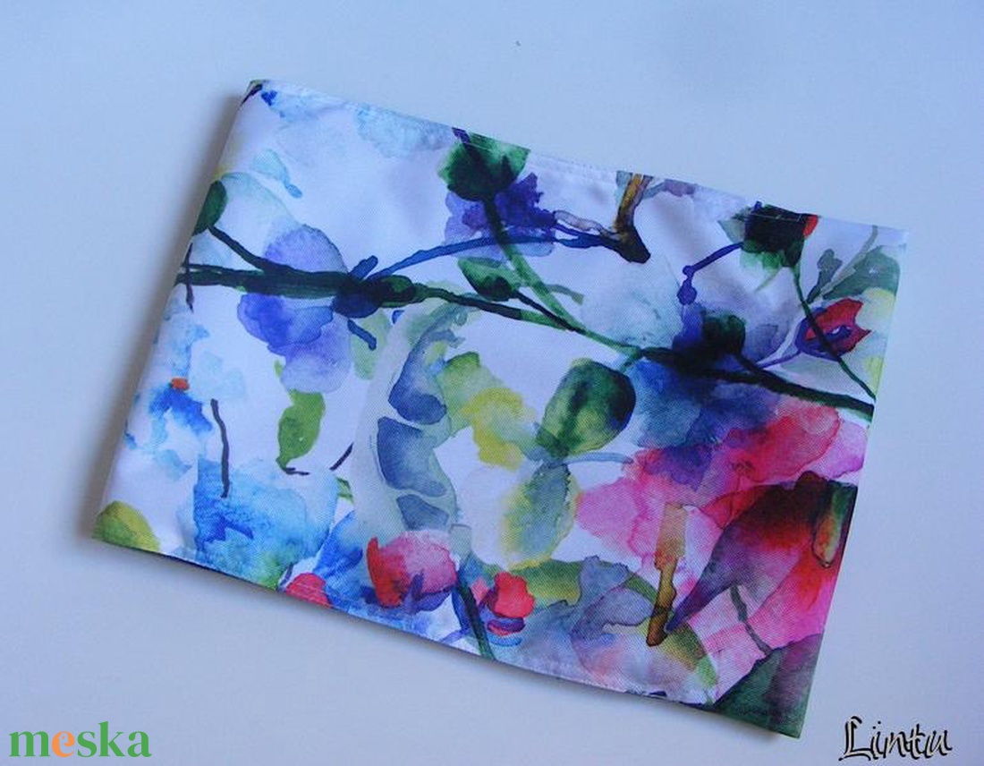 Akvarell, vízhatlan könyvborító állítható szélességgel - könyv & zene - könyvtok - Meska.hu