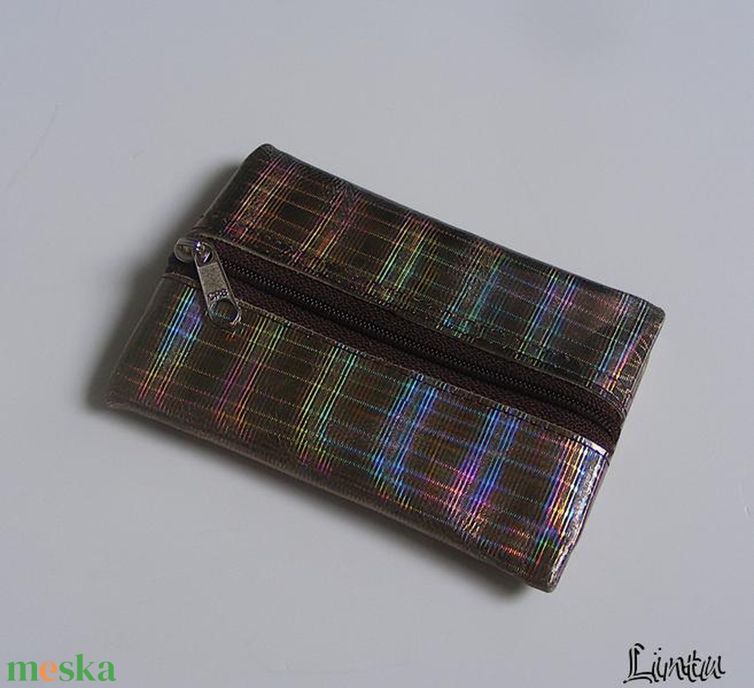 Valódi bőr kulcstartó, hologramos - táska & tok - kulcstartó & táskadísz - kulcstartó - Meska.hu