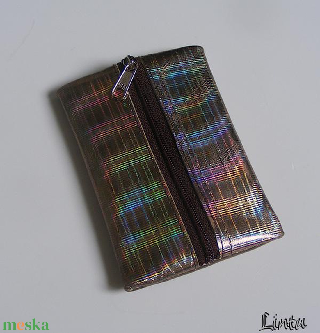 Valódi bőr kulcstartó, hologramos - táska & tok - kulcstartó & táskadísz - kulcstartó - Meska.hu