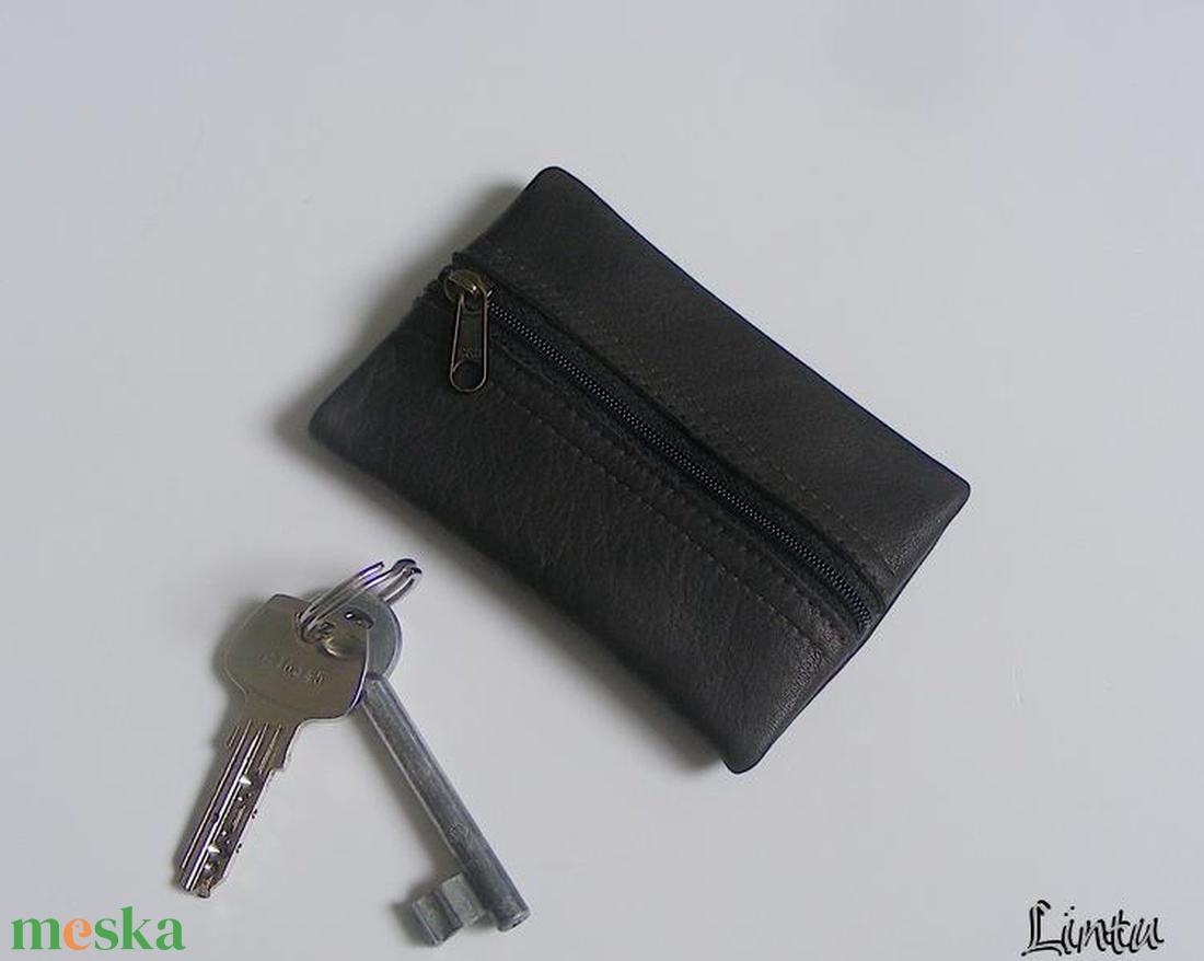 Valódi bőr kulcstartó, étcsokibarna - táska & tok - kulcstartó & táskadísz - kulcstartó - Meska.hu