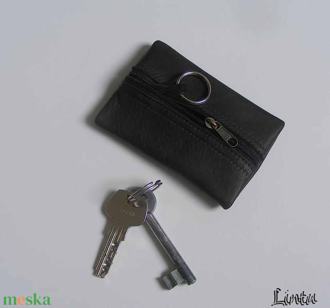 Valódi bőr kulcstartó, étcsokibarna - táska & tok - kulcstartó & táskadísz - kulcstartó - Meska.hu