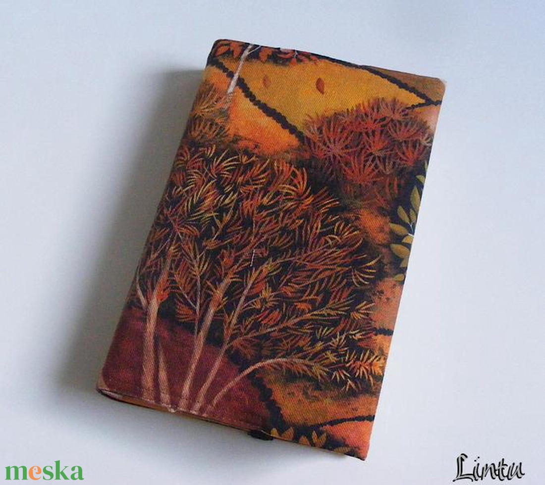 Őszi erdő, textil könyvborító állítható szélességgel - könyv & zene - könyvtok - Meska.hu