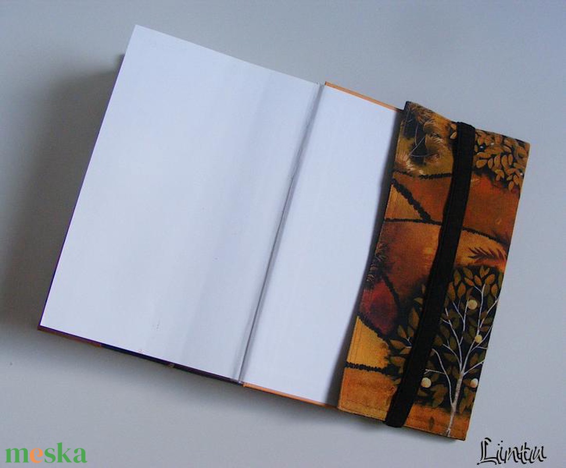 Őszi erdő, textil könyvborító állítható szélességgel - könyv & zene - könyvtok - Meska.hu