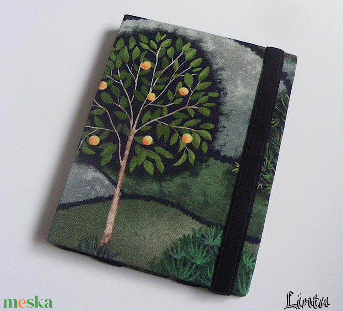 Zöld erdő, textil anyagból készült ebook olvasó kemény tok - táska & tok - ebook & tablet tok - Meska.hu