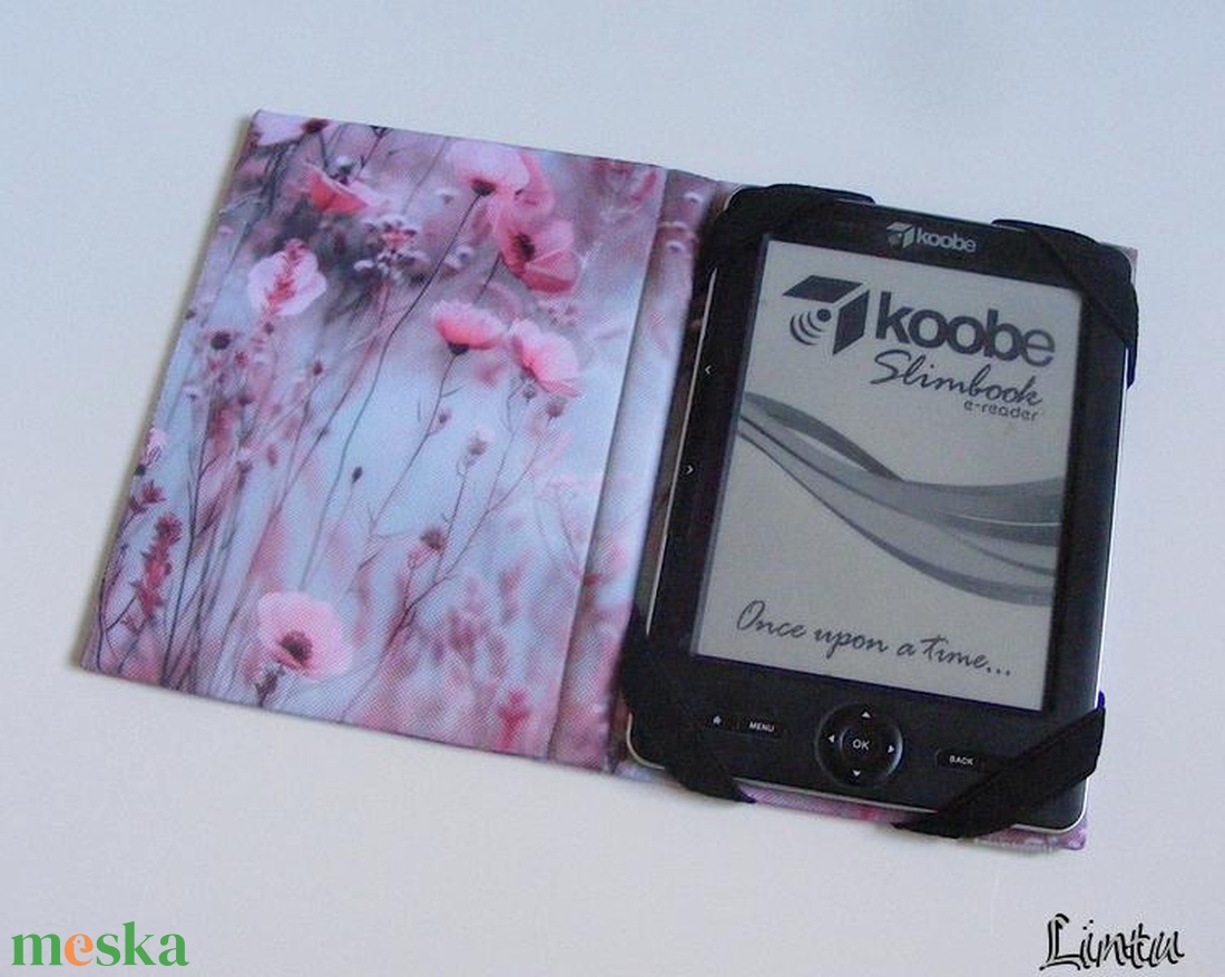 Apró virágok, vízálló anyagból készült ebook olvasó kemény tok - táska & tok - ebook & tablet tok - Meska.hu