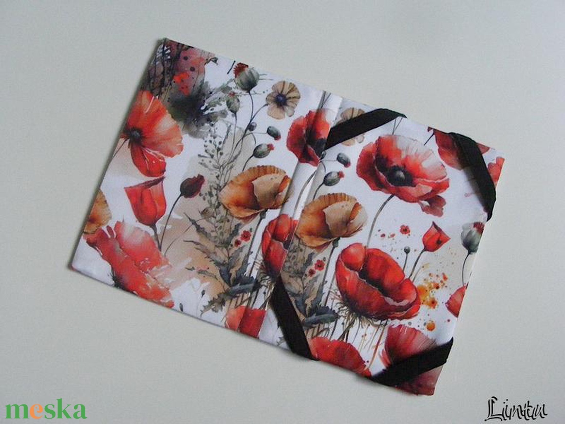 Pipacsok, vízhatlan anyagból készült ebook olvasó kemény tok - táska & tok - ebook & tablet tok - Meska.hu