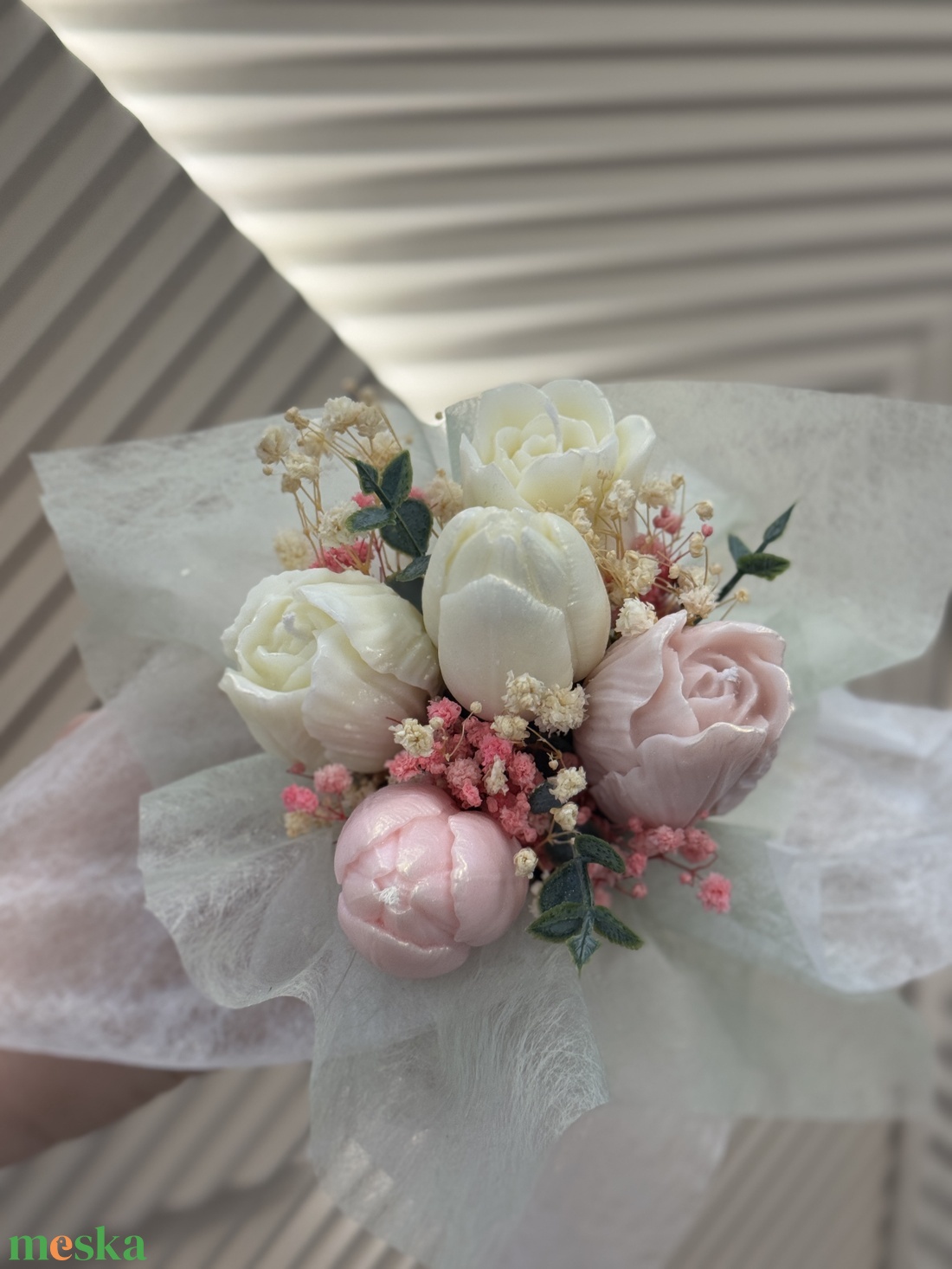 Tulipán minigyertyabox  - esküvő - emlék & ajándék - köszönőajándék - Meska.hu