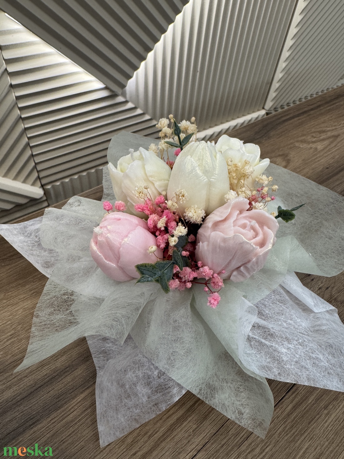 Tulipán minigyertyabox  - esküvő - emlék & ajándék - köszönőajándék - Meska.hu