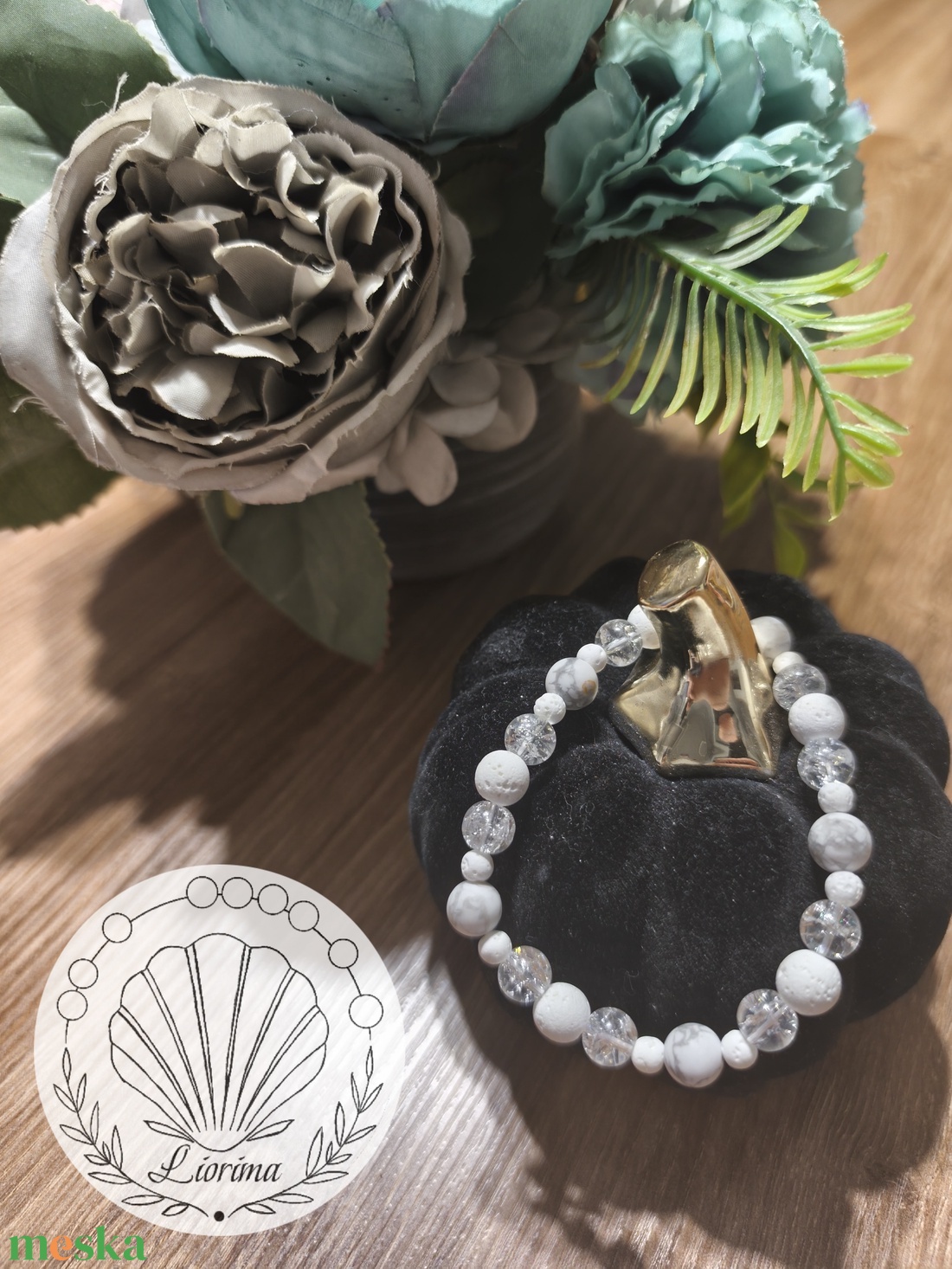 Snow dream - ékszer - karkötő - ásványkarkötő - Meska.hu