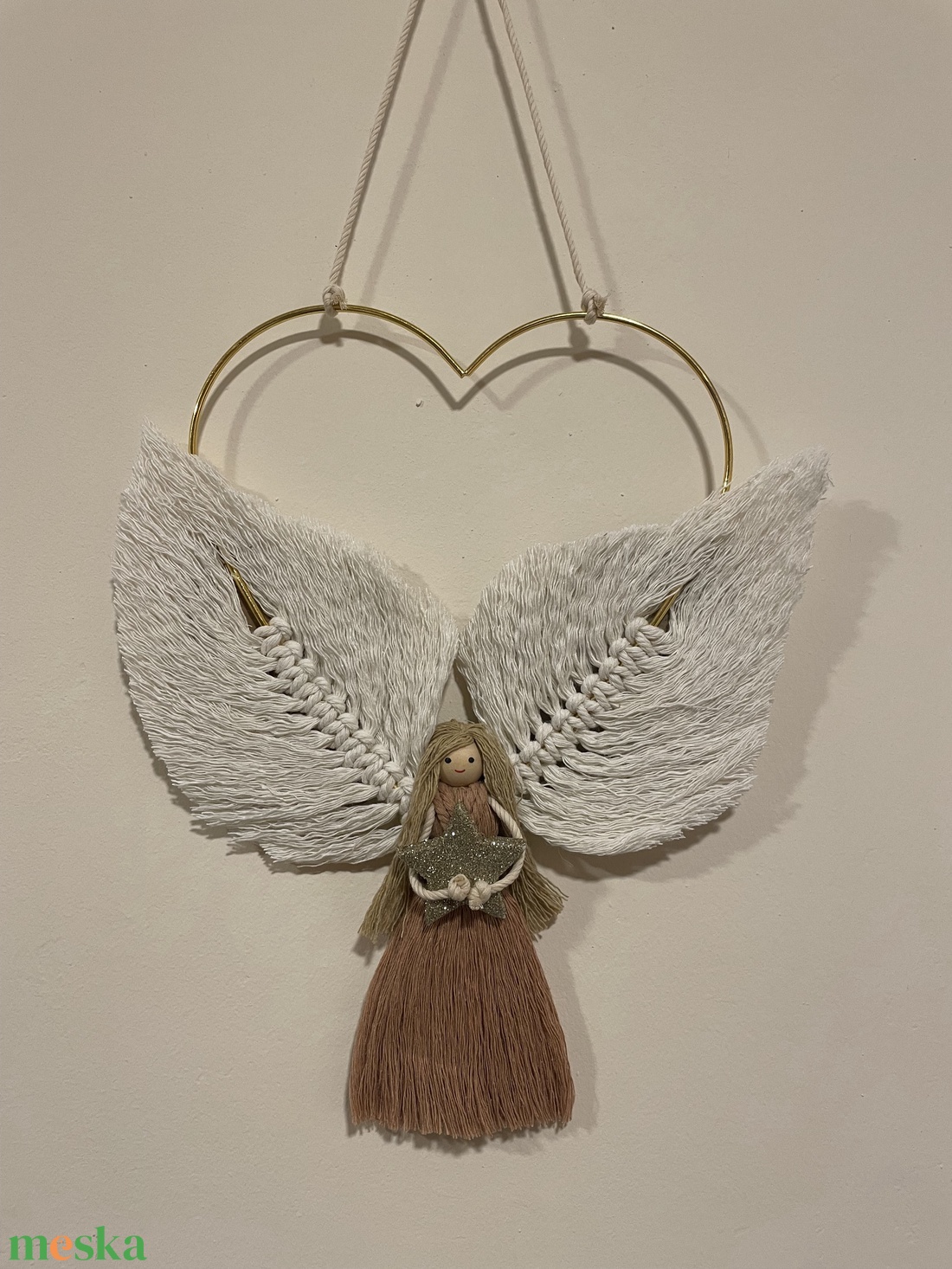 Karácsonyi angyal - karácsony - karácsonyi lakásdekoráció - karácsonyi lakásdíszek - Meska.hu