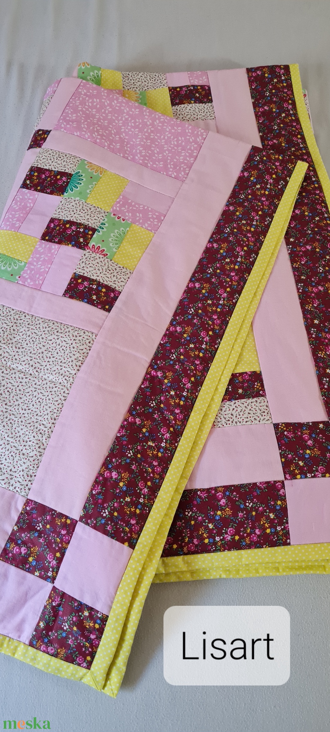 Patchwork Ágytakaró - otthon & életmód - lakástextil - ágytakaró - Meska.hu