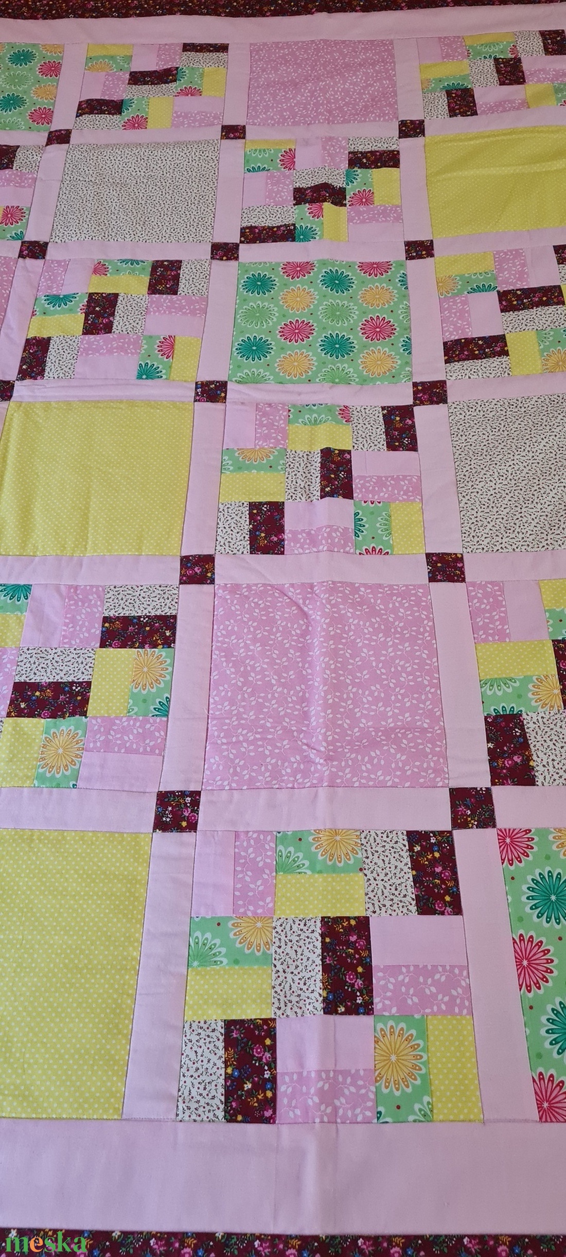 Patchwork Ágytakaró - otthon & életmód - lakástextil - ágytakaró - Meska.hu