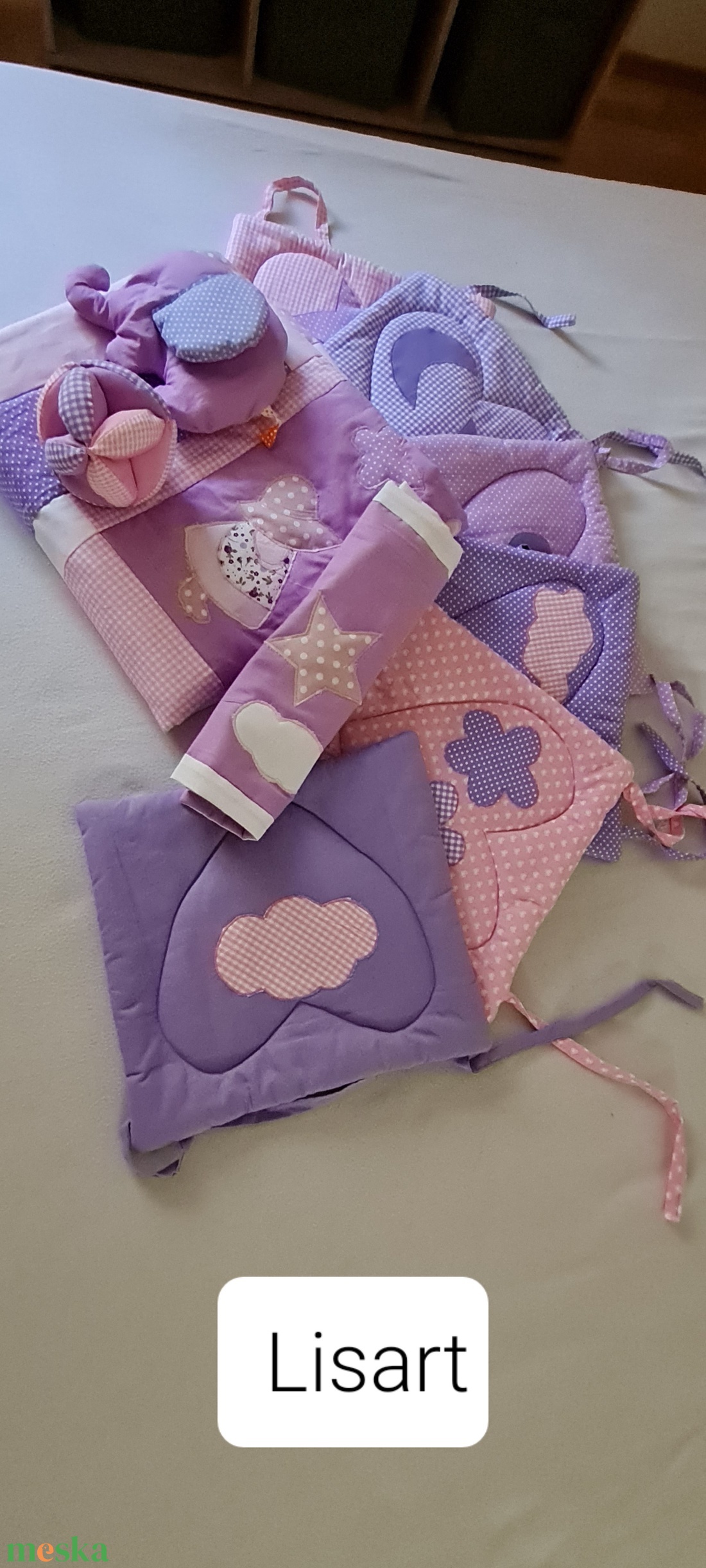Patchwork baba garnitúra  - baba - mama - baba ágynemű - rácsvédő & baldachin - Meska.hu