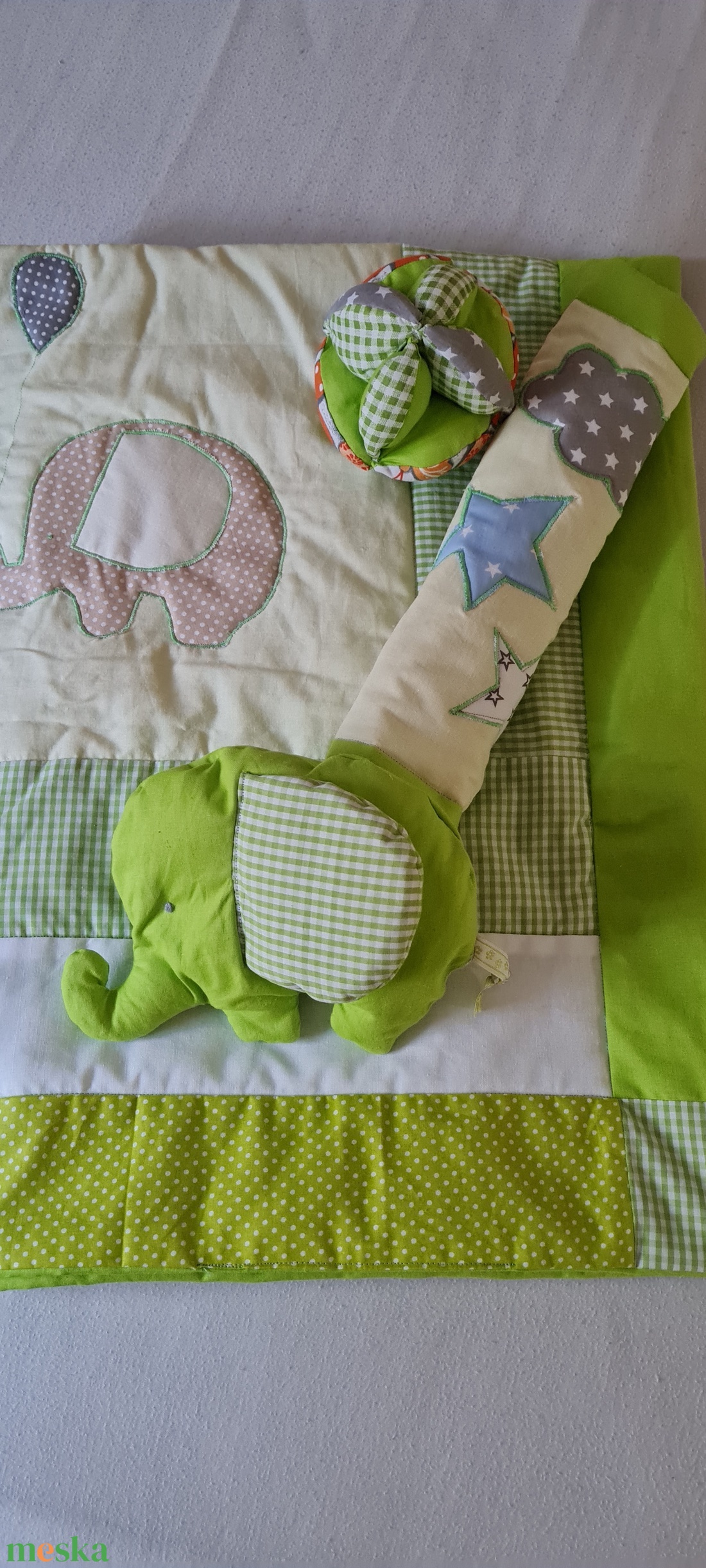 Patchwork baba garnitúra  - baba - mama - baba ágynemű - rácsvédő & baldachin - Meska.hu