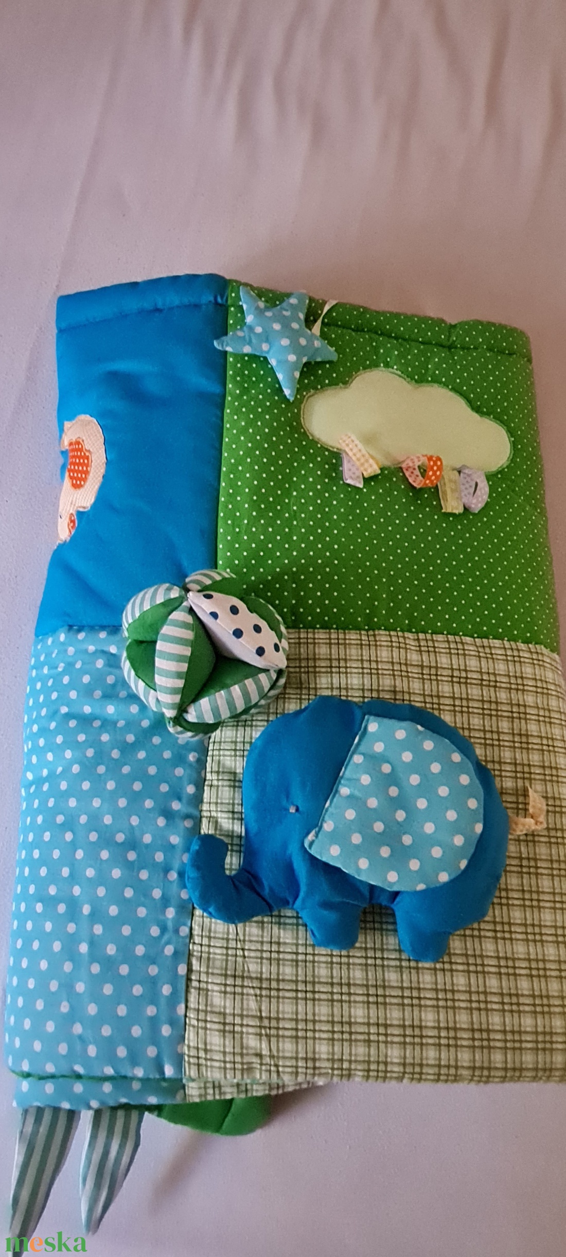 Patchwork  baba j�tsz�szőnyeg - baba - mama - baba játékok - játszószőnyeg - Meska.hu