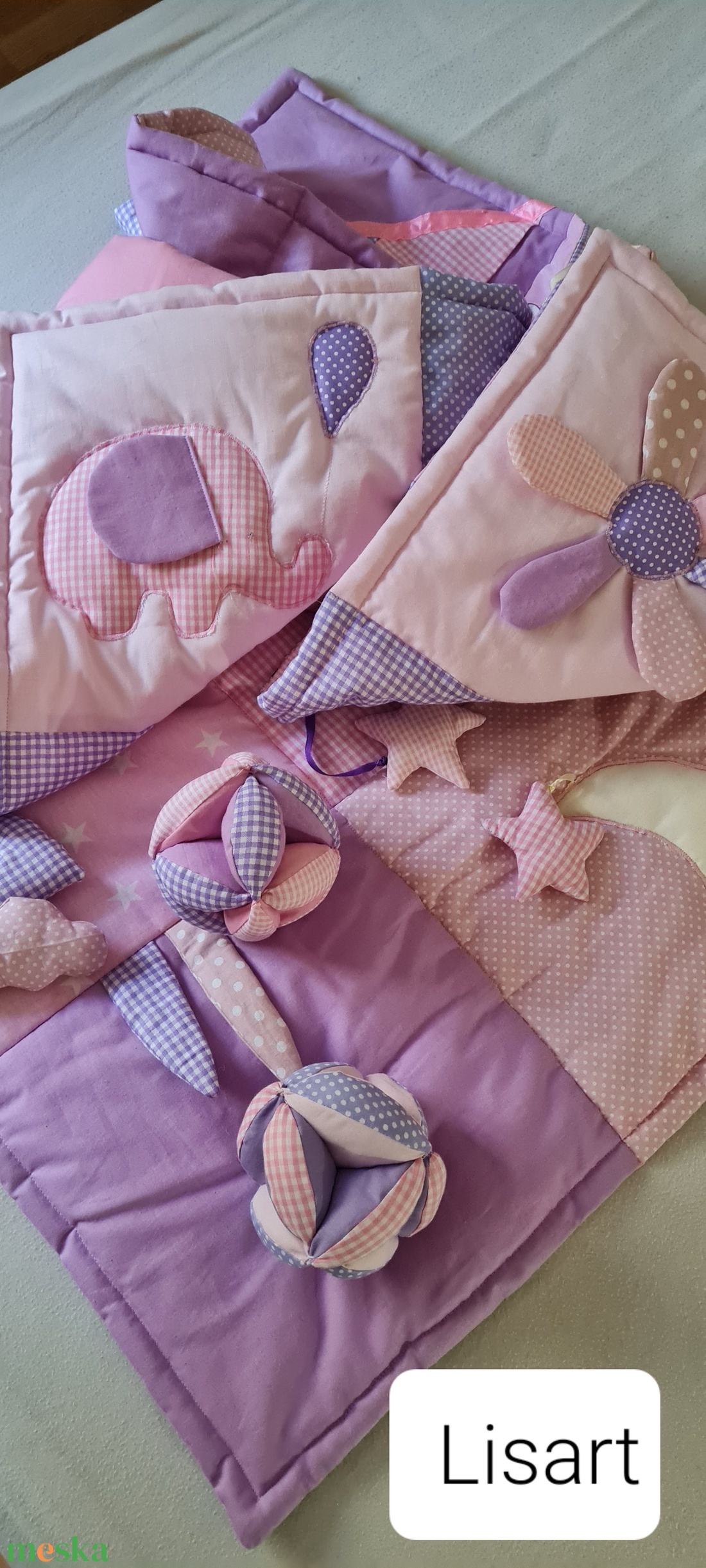 Patchwork  baba j�tsz�szőnyeg - baba - mama - baba ágynemű - babatakaró, gyerek pléd - Meska.hu