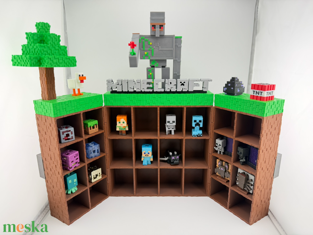 Minecraft kinderjoy figura tartó, kinyitható változat - otthon & életmód - dekoráció - asztal és polc dekoráció - dekorációs tál, tartó - Meska.hu