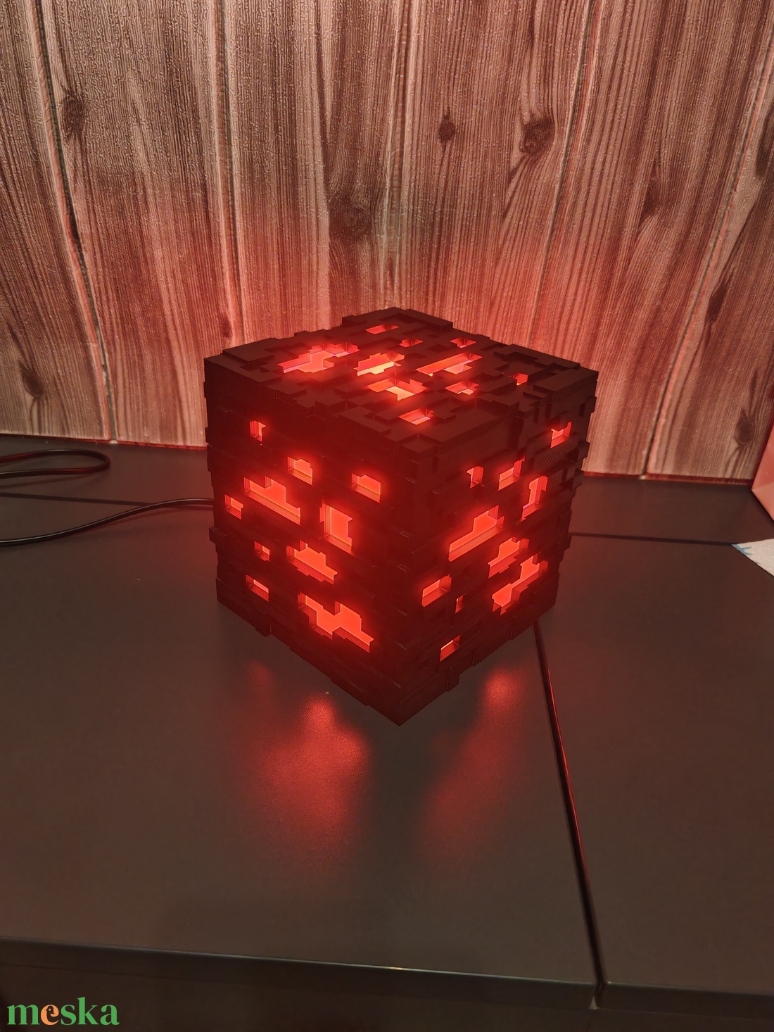 Világító minecraft kokca  - otthon & életmód - lámpa - asztali lámpa - Meska.hu