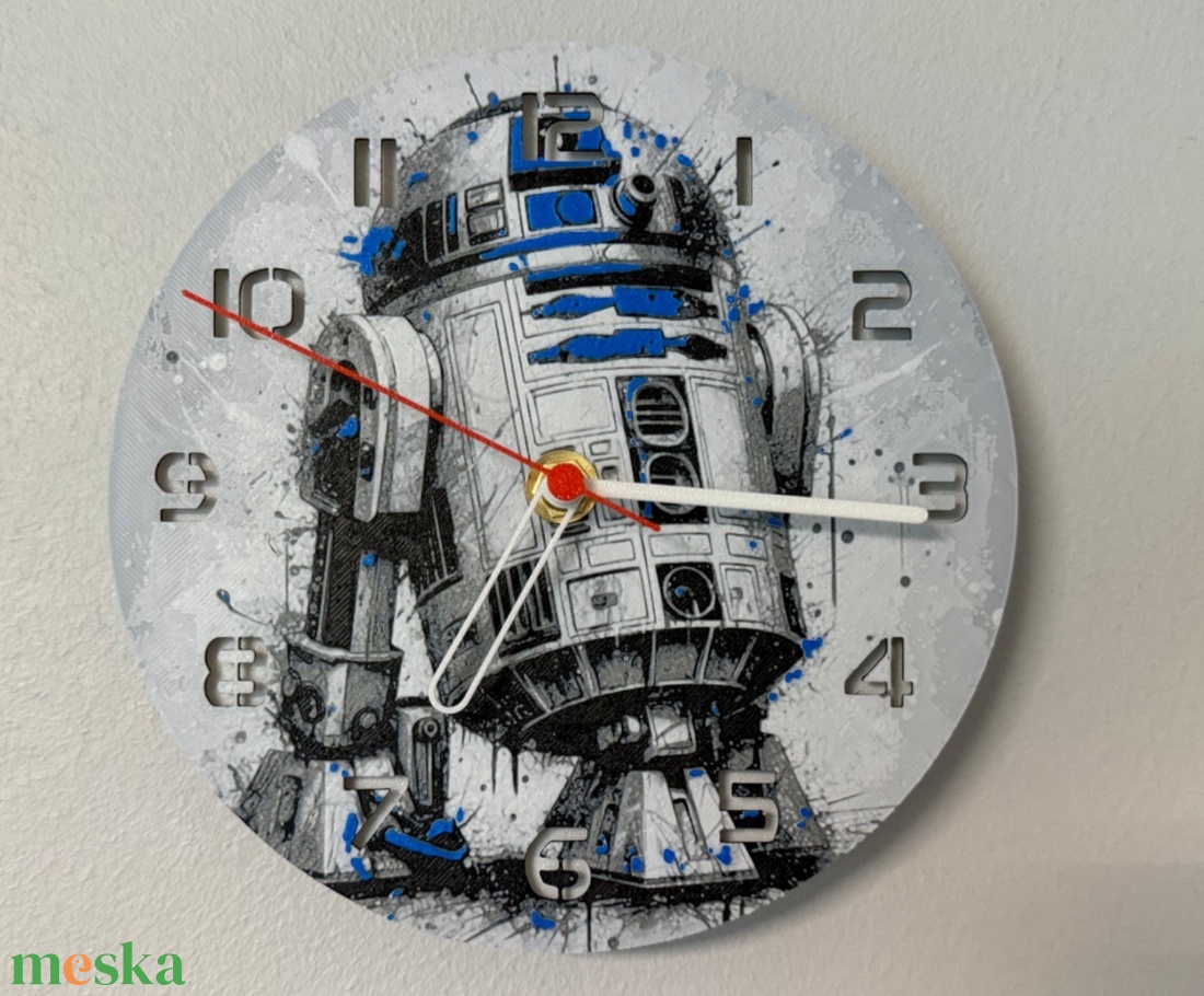 Star Wars R2D2 tematikájú óra - otthon & életmód - dekoráció - fali és függő dekoráció - falióra & óra - Meska.hu