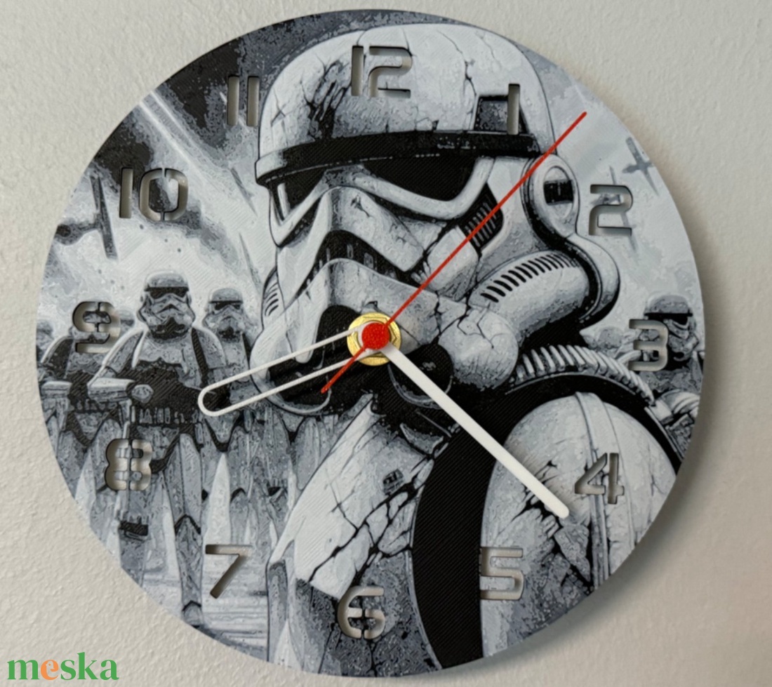 Star Wars Stormtrooper tematikájú óra - otthon & életmód - dekoráció - fali és függő dekoráció - falióra & óra - Meska.hu