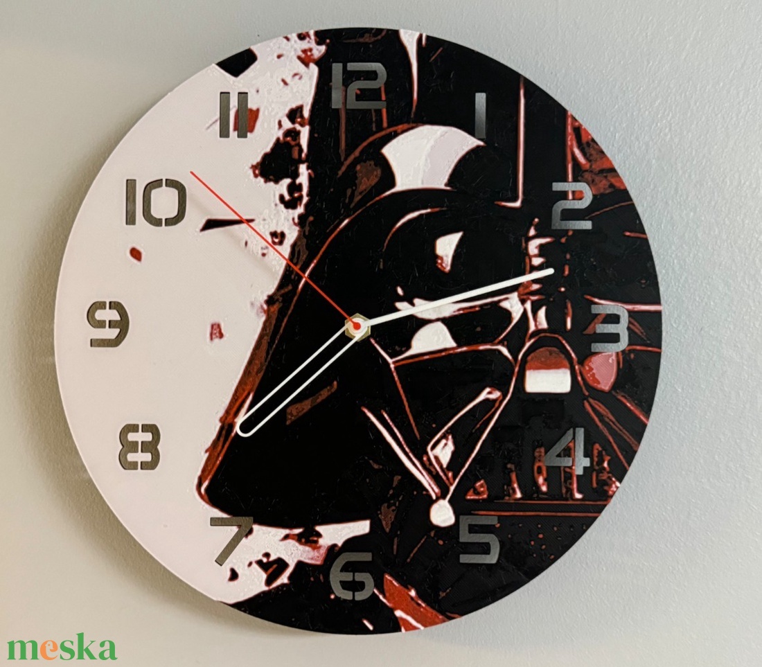 Star Wars Drath Vader tematikájú óra - otthon & életmód - dekoráció - fali és függő dekoráció - falióra & óra - Meska.hu
