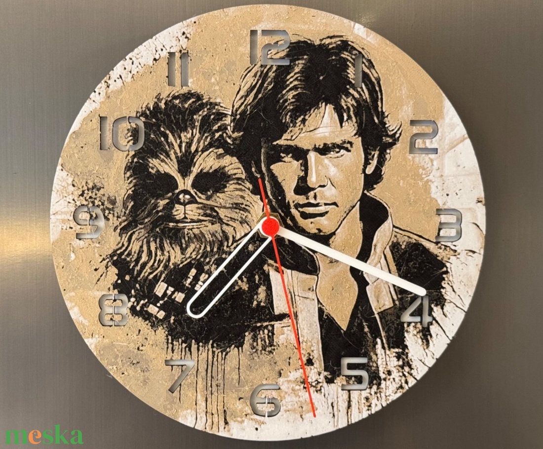 Star Wars Han Solo tematikájú óra - otthon & életmód - dekoráció - fali és függő dekoráció - falióra & óra - Meska.hu