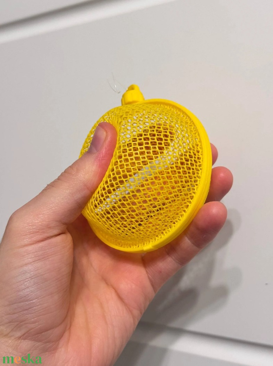 3D nyomtatott gömb fenyőfa dísz - karácsony - karácsonyi lakásdekoráció - karácsonyfadíszek - Meska.hu