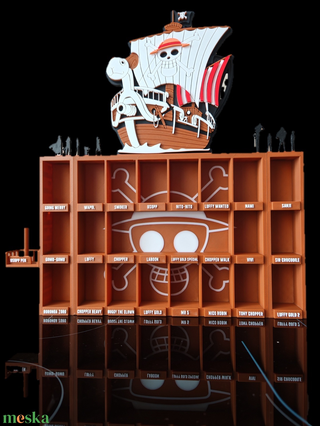 �� One Piece figuratartó Going Merry hajódísszel � 3D nyomtatott gyűjtői állvány - otthon & életmód - dekoráció - asztal és polc dekoráció - dekorációs tál, tartó - Meska.hu