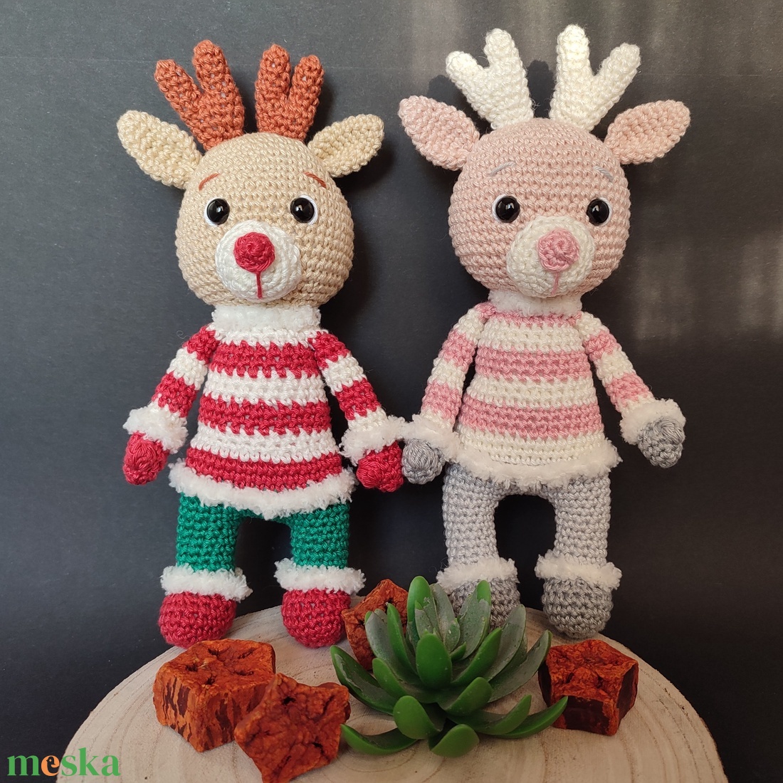 Cuki rénszarvas - amigurumi horgolt figurák - játék & sport - plüssállat & játékfigura - más figura - Meska.hu Cuki rénszarvas - amigurumi horgolt figurák - játék & sport - plüssállat & játékfigura - más figura - Meska.hu