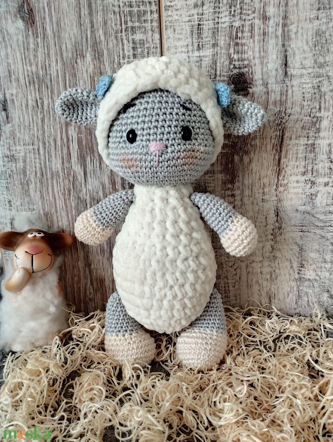 Horgolt bárány - szürke / fehér - amigurumi horgolt figurák - játék & sport - plüssállat & játékfigura - plüss bárány - Meska.hu Horgolt bárány - szürke / fehér - amigurumi horgolt figurák - játék & sport - plüssállat & játékfigura - plüss bárány - Meska.hu