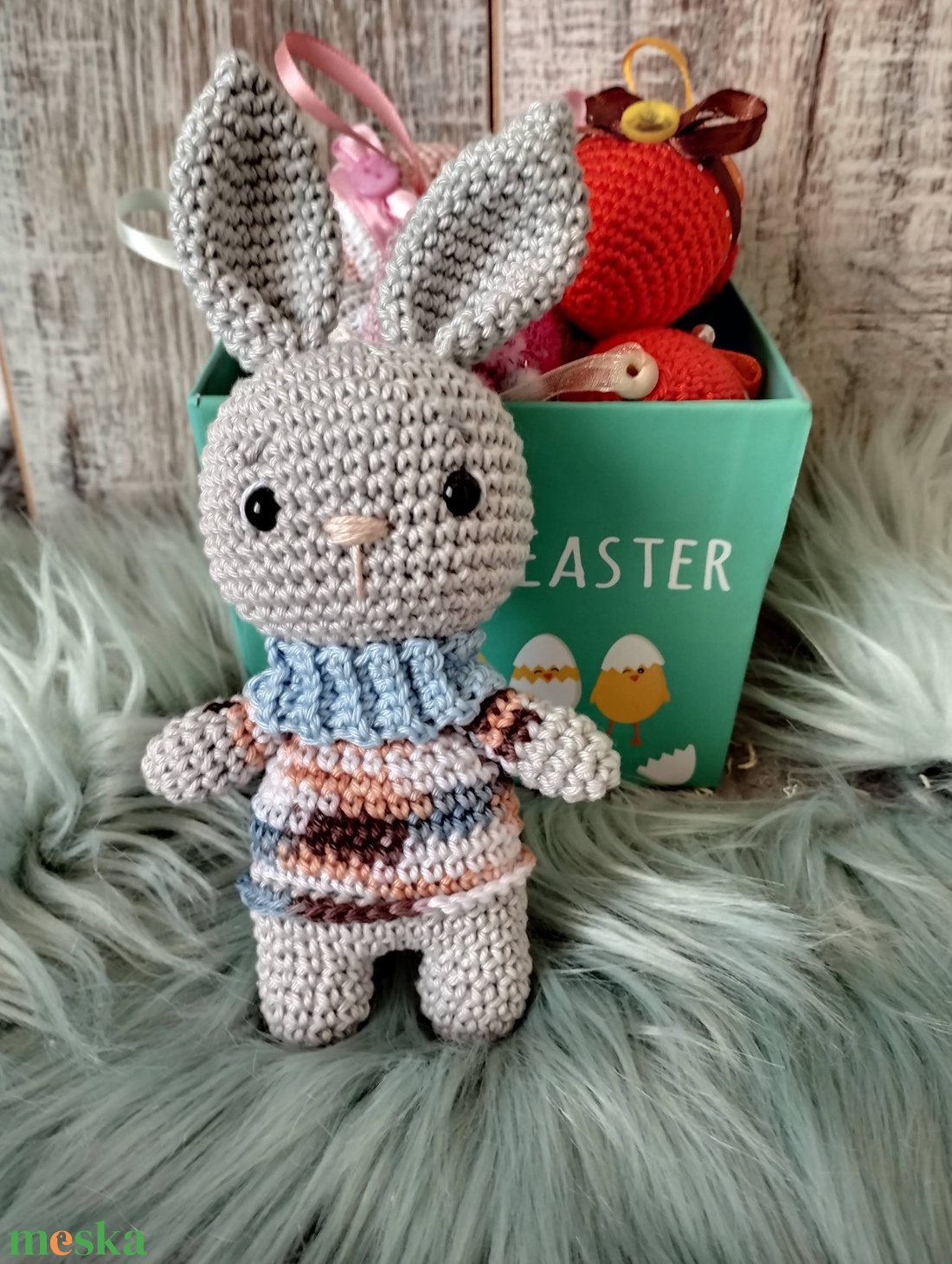 Kicsi kék garbós szoknyás nyuszi - amigurumi horgolt figurák - játék & sport - plüssállat & játékfigura - nyuszi - Meska.hu Kicsi kék garbós szoknyás nyuszi - amigurumi horgolt figurák - játék & sport - plüssállat & játékfigura - nyuszi - Meska.hu