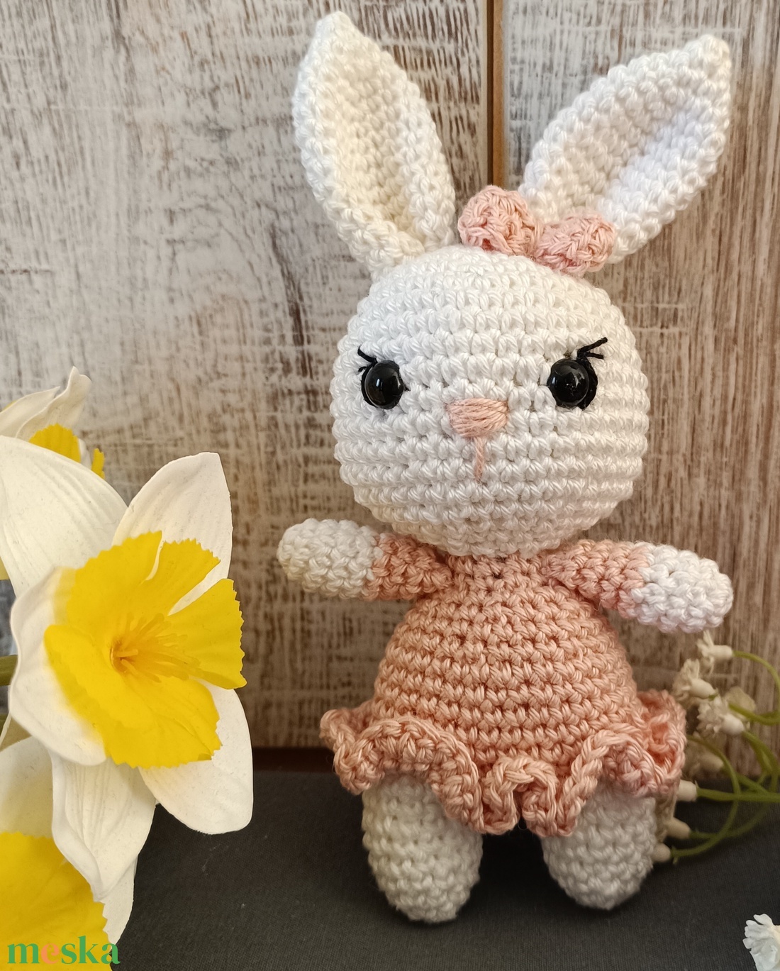 Rózsaszín szoknyás nyuszi - amigurumi horgolt figura - játék & sport - plüssállat & játékfigura - nyuszi - Meska.hu Rózsaszín szoknyás nyuszi - amigurumi horgolt figura - játék & sport - plüssállat & játékfigura - nyuszi - Meska.hu