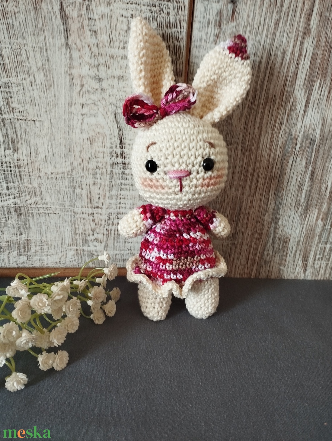 Nyuszi amigurumi horgolt figura mintás szoknyával - Lila/magneta - játék & sport - plüssállat & játékfigura - nyuszi - Meska.hu Nyuszi amigurumi horgolt figura mintás szoknyával - Lila/magneta - játék & sport - plüssállat & játékfigura - nyuszi - Meska.hu