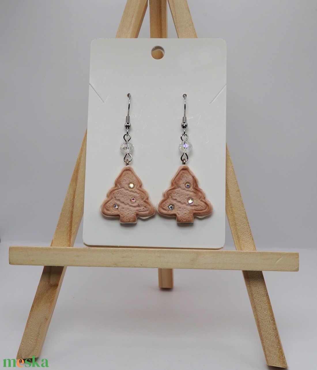 Straszos karácsonyfa keksz fülbevaló - ékszer - fülbevaló - lógó fülbevaló - Meska.hu Straszos karácsonyfa keksz fülbevaló - ékszer - fülbevaló - lógó fülbevaló - Meska.hu