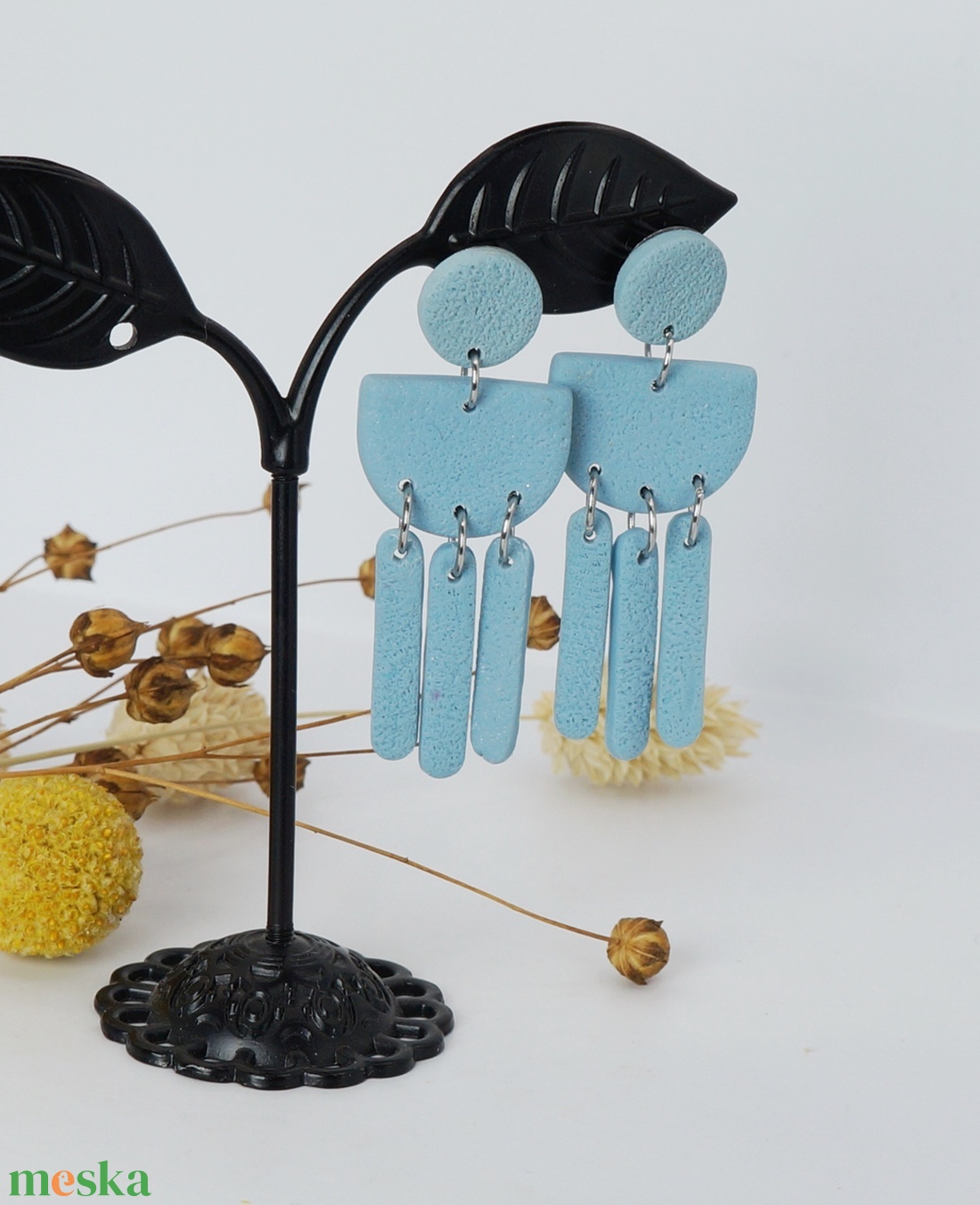 Kék bedugós fülbevaló - ékszer - fülbevaló - lógó fülbevaló - Meska.hu Kék bedugós fülbevaló - ékszer - fülbevaló - lógó fülbevaló - Meska.hu