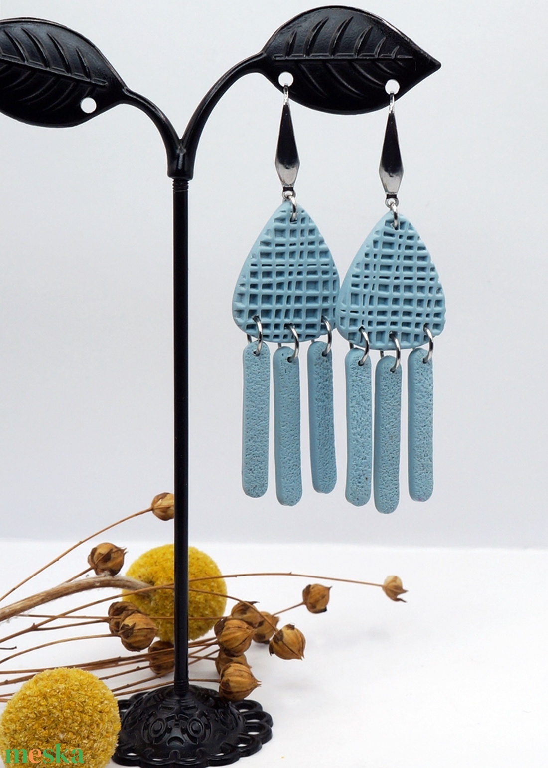 Kék lógós fülbevaló - ékszer - fülbevaló - lógó fülbevaló - Meska.hu Kék lógós fülbevaló - ékszer - fülbevaló - lógó fülbevaló - Meska.hu