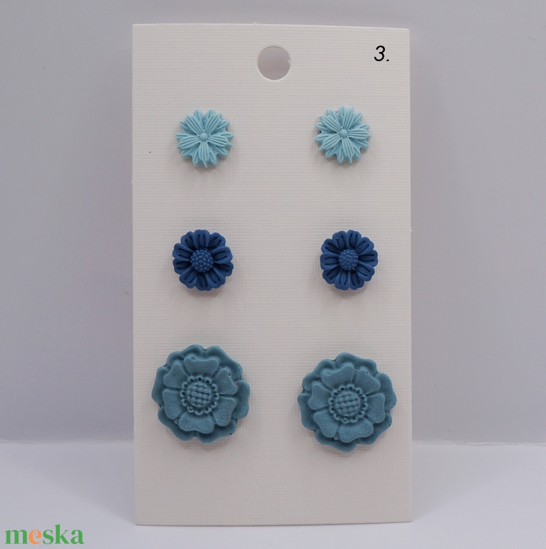 3 pár fülbevalószett - ékszer - fülbevaló - pötty fülbevaló - Meska.hu 3 pár fülbevalószett - ékszer - fülbevaló - pötty fülbevaló - Meska.hu